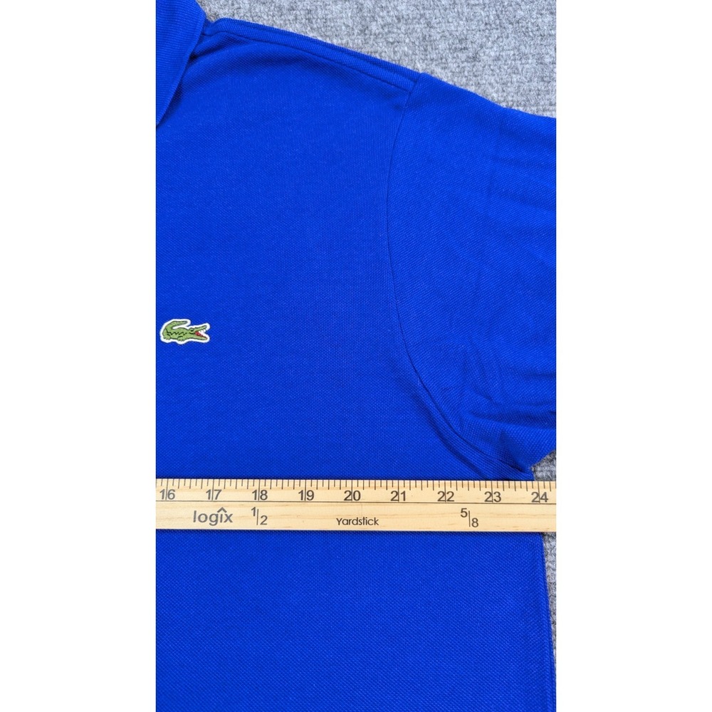 NWT Lacoste Classic Fit Polo Shirt Mens Size 7 XL Blue 100% Cotton Crocodile Log - Picture 10 of 14